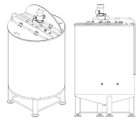 Mixing Tanks Stainless Steel Jacketed Insulated Mixing Tank