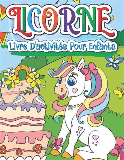 Buy Licorne Livre d activités pour enfants cahier d activités licorne