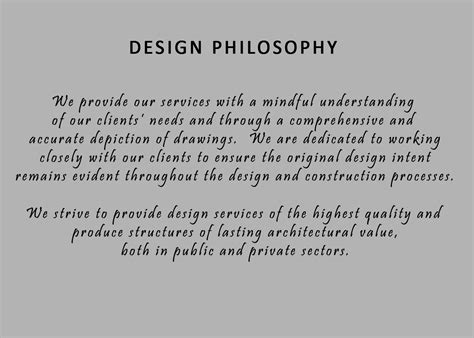 What Is Design Philosophy In Architecture Design Talk