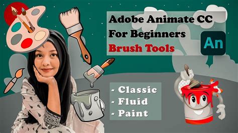 Adobe Animate Brush Tools Animate CC Tutorial For Beginners