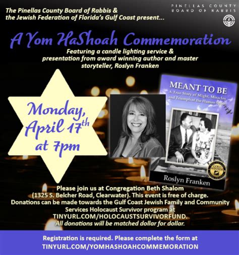 Yom HaShoah Commemoration - Event - Congregation Beth Shalom