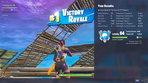 Fortnite From Noob To Professional High Kills Game Epic Win