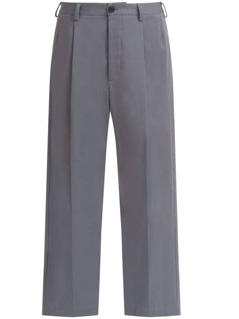 Marni Pantalones De Vestir Con Pinzas Gris FARFETCH MX