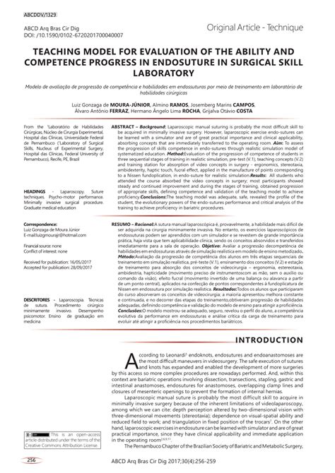 PDF TEACHING MODEL FOR EVALUATION OF THE ABILITY AND COMPETENCE