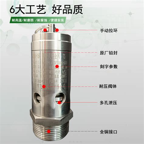 空压机弹簧式安全阀不锈钢全启式安全阀飞润安全阀泄压阀a28x 16p虎窝淘