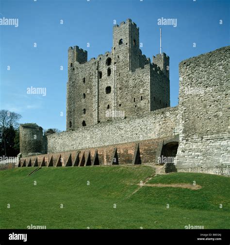 Rochester Castle Norman Keep Stock Photo - Alamy