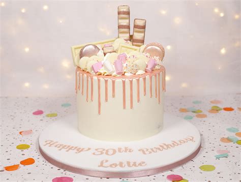 Rose Gold Drip Cake Cakey Goodness