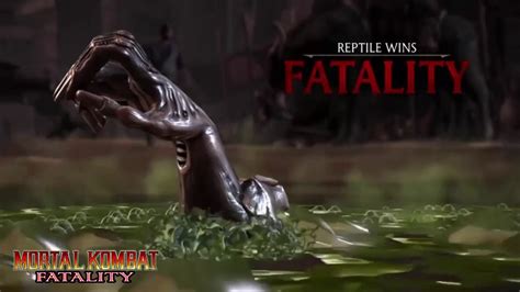 Reptile Fatalities Mortal Kombat X Youtube