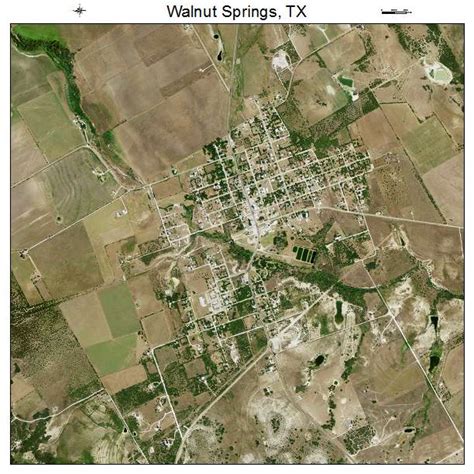 Aerial Photography Map of Walnut Springs, TX Texas