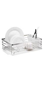 Amazon Neat O Deluxe Chrome Plated Steel Small Dish Drainers Black