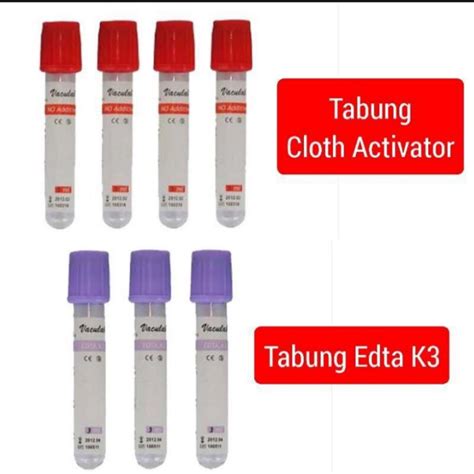 Jual Tabung Vaculab Edta K Serum Cloth Activator Ml Ml Ml