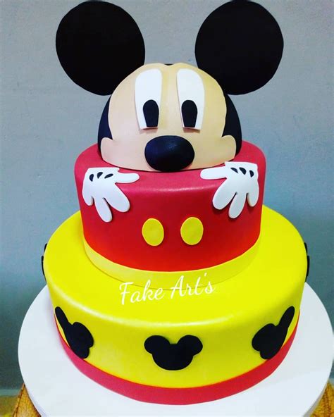 Bolo Fake Mickey 60 Ideias Diferentes Que Vão Te Encantar