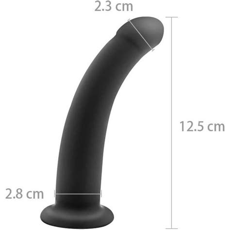 Gode R Aliste Gode En Silicone Noir Et Plug Anal Avec Ventouse Pour