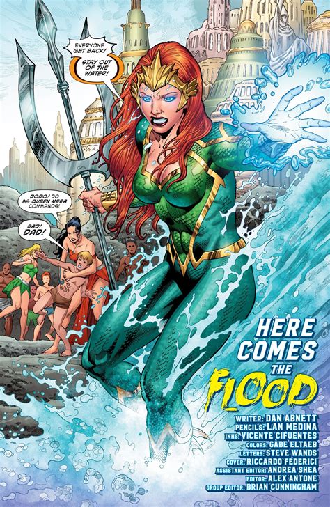 Justice League Drowned Earth Mera Mera Dc Comics Aquaman Comic Book