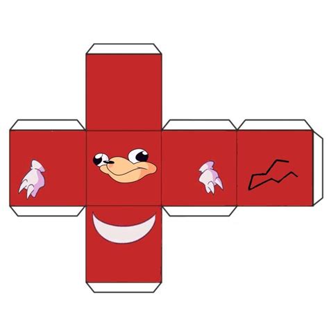 Aganda Knuckles Papercraft