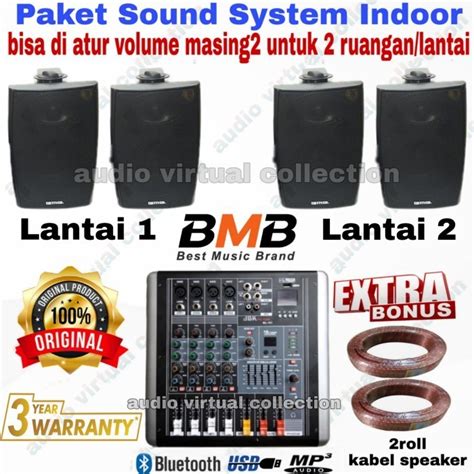 Jual Paket Sound System Indoor BMB Untuk 2 Lantai Ruangan Isi 4