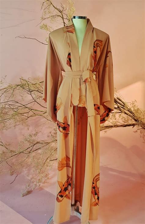 Kimono Miss Gion Karpas Nude Kimono Kimono Top Fashion