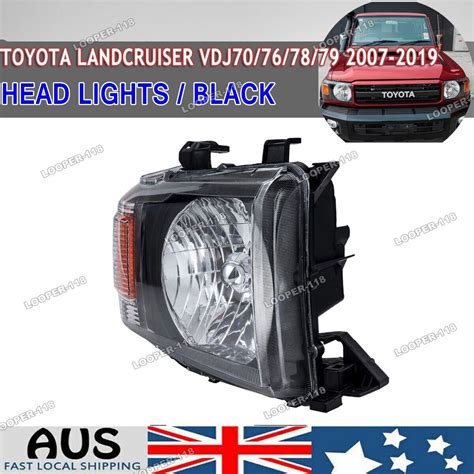 Pair Lh Rh Head Light For Toyota Landcruiser Vdj Series