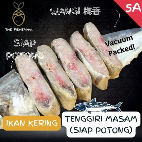 Ikan Masin Tenggiri Masam Vacuum Pack Isi Ikan Tenggiri Masam Ikan