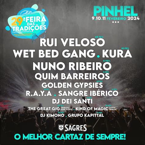 Feira das Tradições em Pinhel Rui Veloso e Wet Bed Gang beira pt