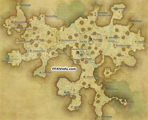 Map Of Central Shroud In Ffxiv A Realm Reborn Realm Reborn Shroud Map