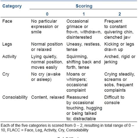 The Use Of The Flacc Pain Scale In Pediatric Patients Undergoing Adenotonsillectomy Semantic