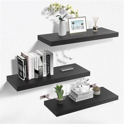 Bayka Floating Shelves 48 Wall Mounted Rustic Wood Shelves For Bathroom Bedroom