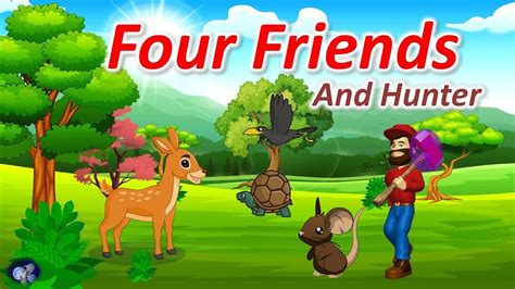 Four Friends English Cartoon Panchatantra Moral Stories For Kids