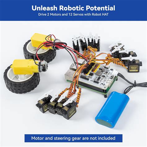 Sunfounder Robot Hat Placa De Expansi N Dise Ada Para Raspberry Pi B