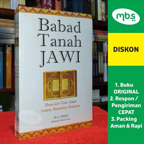 Jual Buku Babad Tanah Jawi Mulai Dari Nabi Adam Sampai Runtuhnya