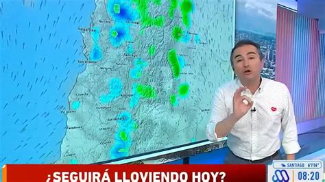 Lluvia en Santiago Alejandro Sepúlveda aclara a qué hora caerán