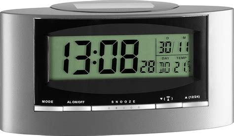 Tfa Radio Controlled Solar Powered Alarm Clock Amazon Co Uk