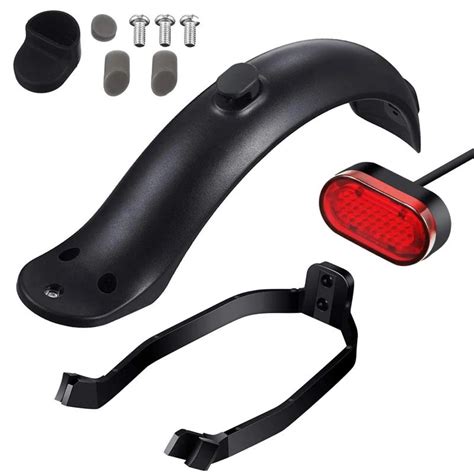 Garde boue pour trottinette électrique Xiaomi M365 M187 Pro avec feu