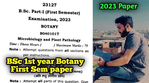 Bsc First Year Botany First Semester Exam Paper Microbiology And