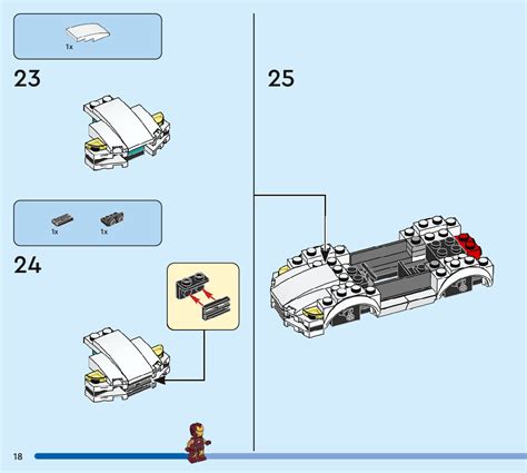 Lego 76216 Iron Man Armoury Instructions