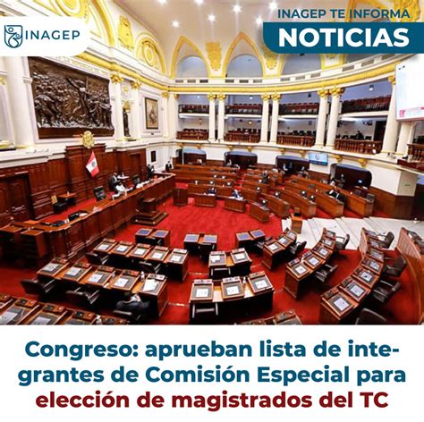 Congreso aprueban lista de integrantes de Comisión Especial para