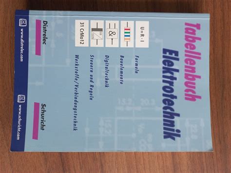 Tabellenbuch Elektrotechnik Europa Lehrmittel Kaufen Auf Ricardo