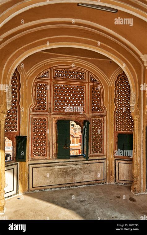 Inside Of Palace Of The Winds Hawa Mahal Jaipur Rajasthan India