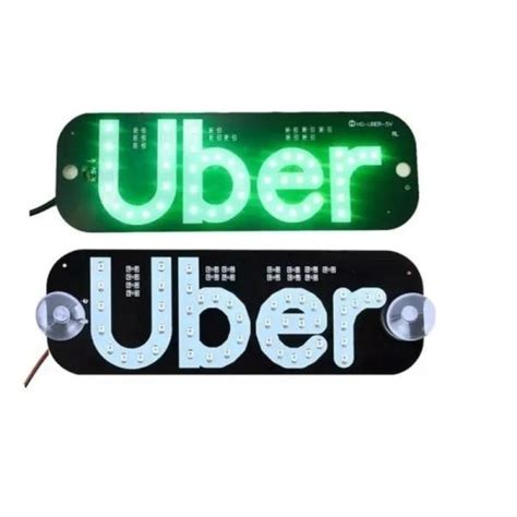 Letreiro Em LED Para Motorista De Aplicativo Uber MadeiraMadeira