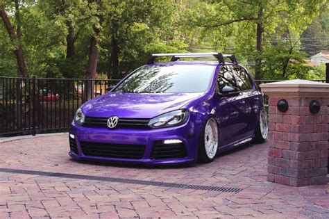 Slammed Vw Golf 7 Mk7 R Purple Black Tuningblogeu 2 Photo Jetta Wagon Audi Wagon Vw Jetta Vw