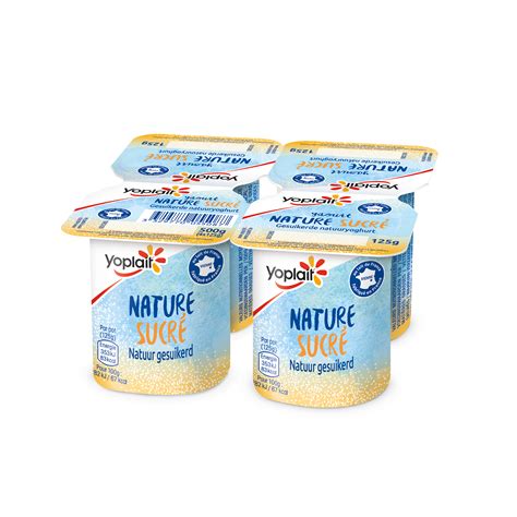 Yaourt nature sucré 125g x4 Solucious