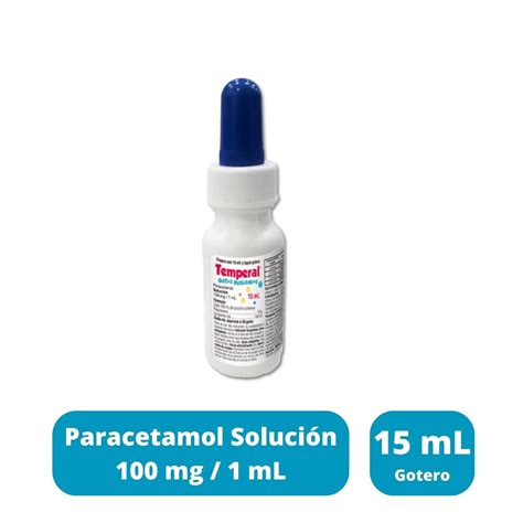 Temperal Paracetamol Gotas Pediátricas 100 Mgml 15 Ml Frasco