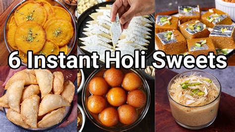 6 Instant Holi Sweets Recipes – Holi Sweets & Desserts | Easy & Simple ...