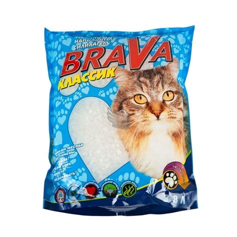 Наполнитель для кошачьего туалета BRAVA силикагель "Микс" - «Силикагель ...