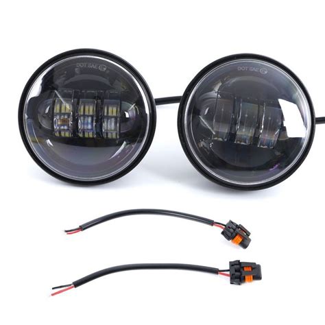 Black W Led Fog Lights Inch Led Auxiliary Passing Spot Fog