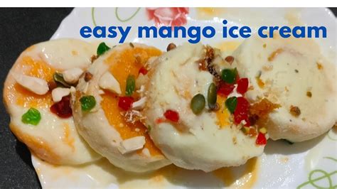 Easy Mango Ice Cream Recipe With Basic Ingredients How To Make Mango