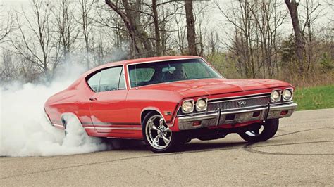 Burnout chevelle ss classic muscle car 1968 wallpaper | (107895)