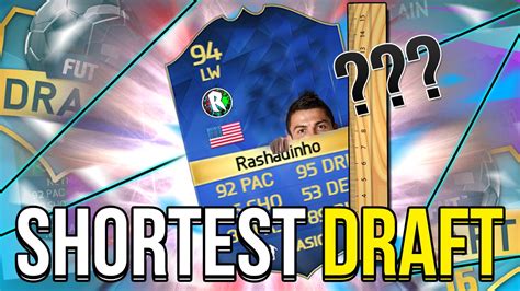 THE SHORTEST POSSIBLE FUT DRAFT FAIL FUT Draft Challenge YouTube