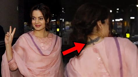 Kangana Ranaut Flaunts Her New Tattoo YouTube