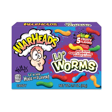 Warheads Lil Worms 99g American Candy Store Australia